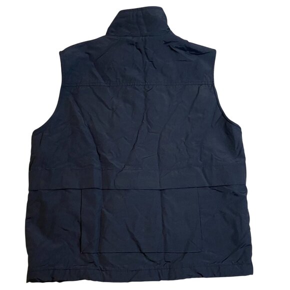 Old Navy Black Utility Vest S Nylon Shell Polyester Rayon Lining - Picture 2 of 9